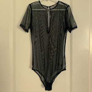 Navy Sheer Bodysuit from Victoria’s Secret